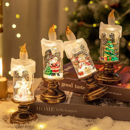 Christmas glitter candle light designs - collection overview