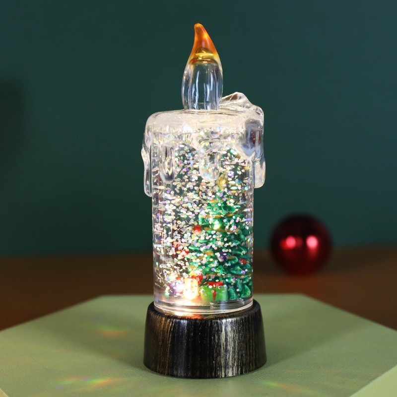 Compact - Christmas Tree - Christmas glitter candle light