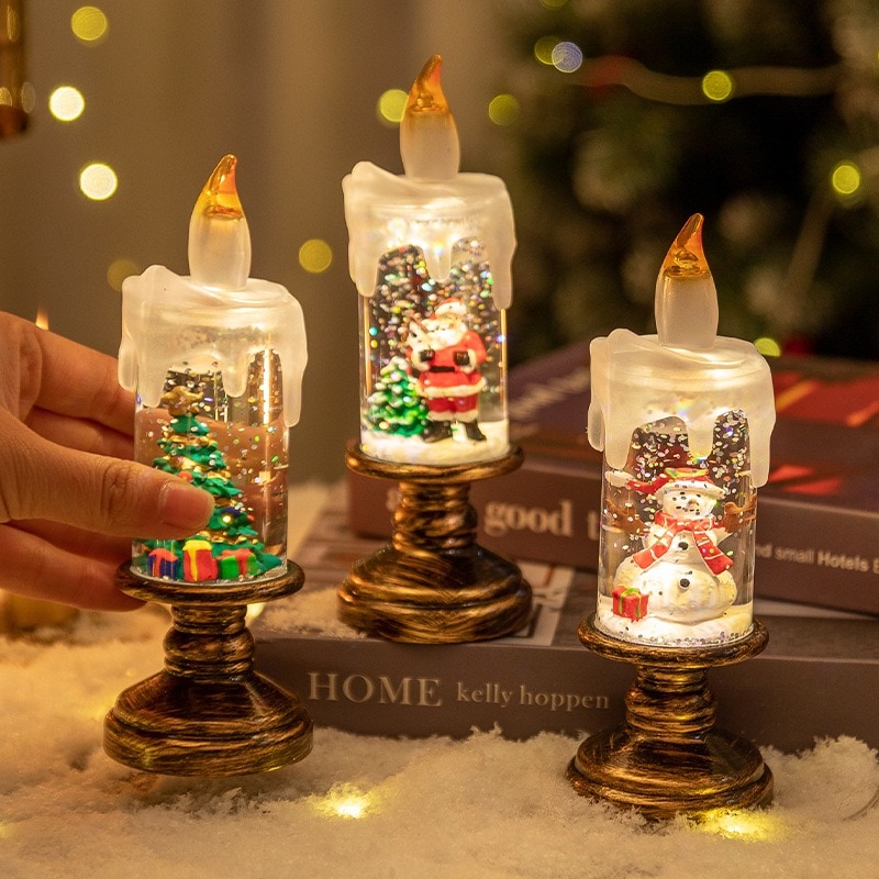 Christmas Glitter Candle Light | Mivolane